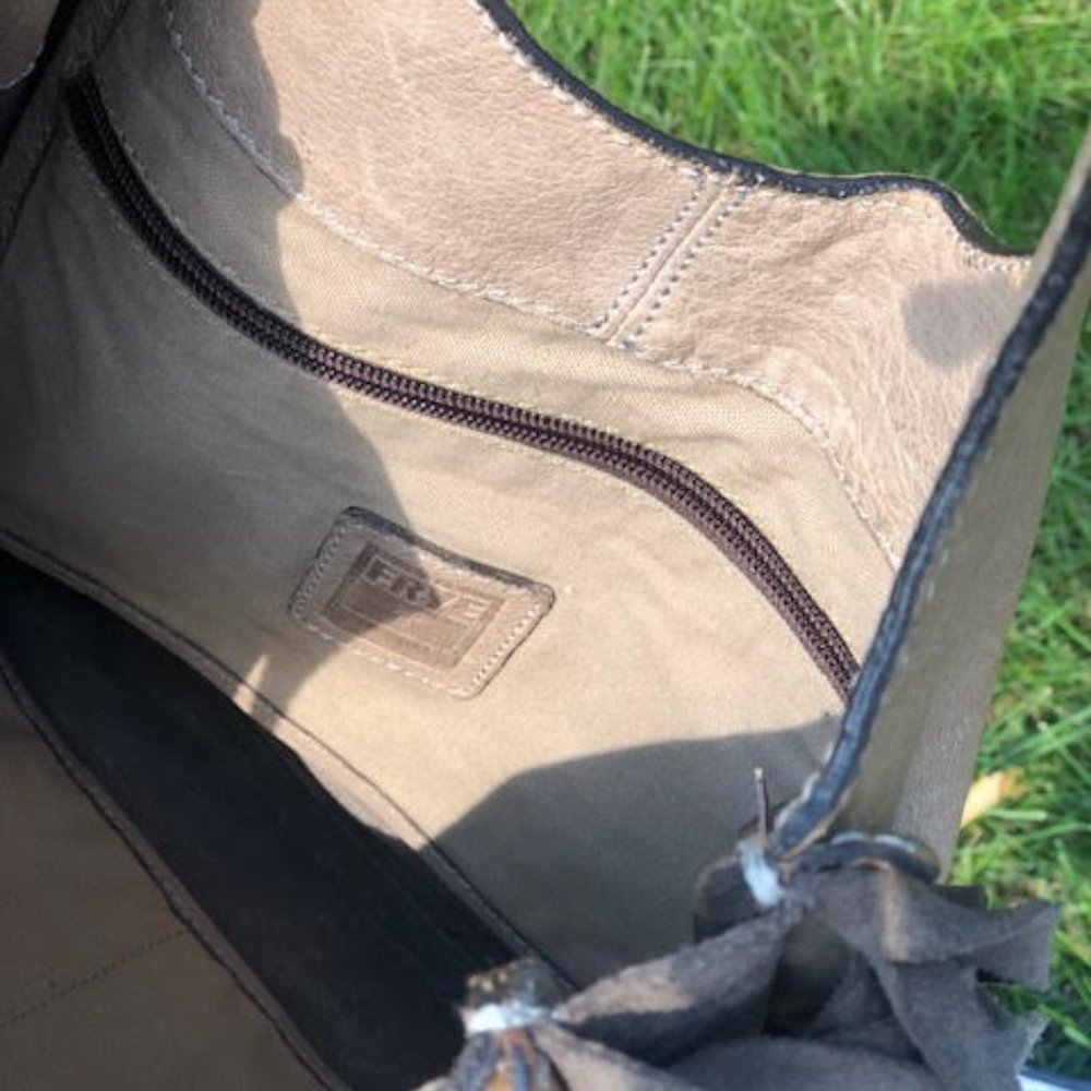 Frye Farrah Fringe Tote - Taupe (grey) - Picture 6 of 11